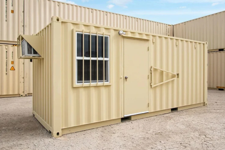 20ft Mobile Office Shipping Container with Storage (20STMOS) Container View 5