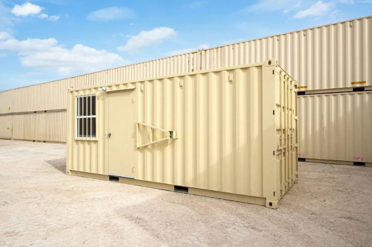 20ft Mobile Office Shipping Container with Storage (20STMOS) Container View 5