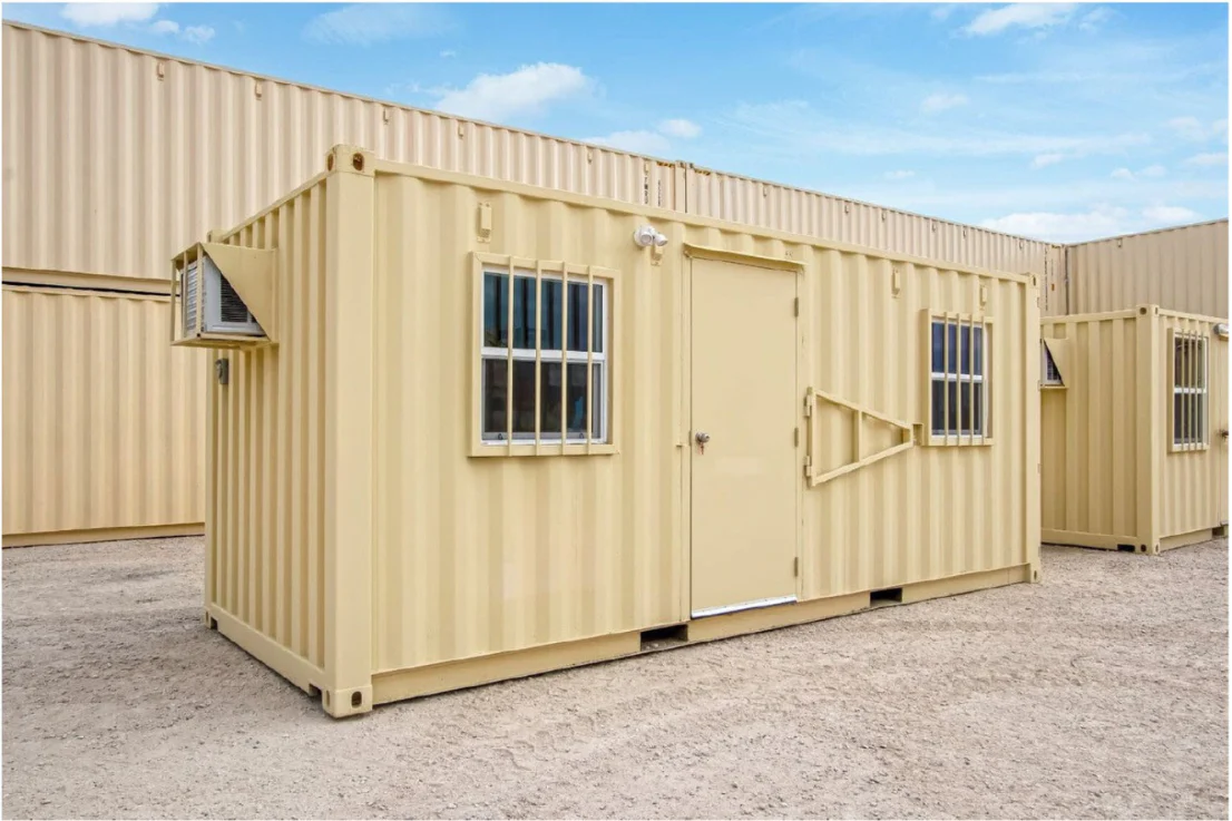 20ft Mobile Office Shipping Container with Storage (20STMOS) Container View 1