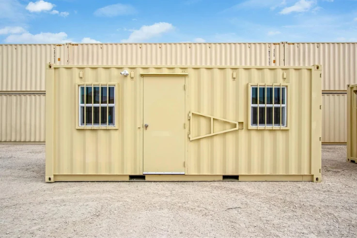20ft Mobile Office Shipping Container with Storage (20STMOS) Container View 2