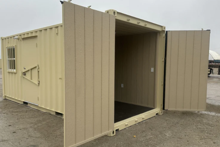 20ft Mobile Office Shipping Container with Storage (20STMOS) Container View 4