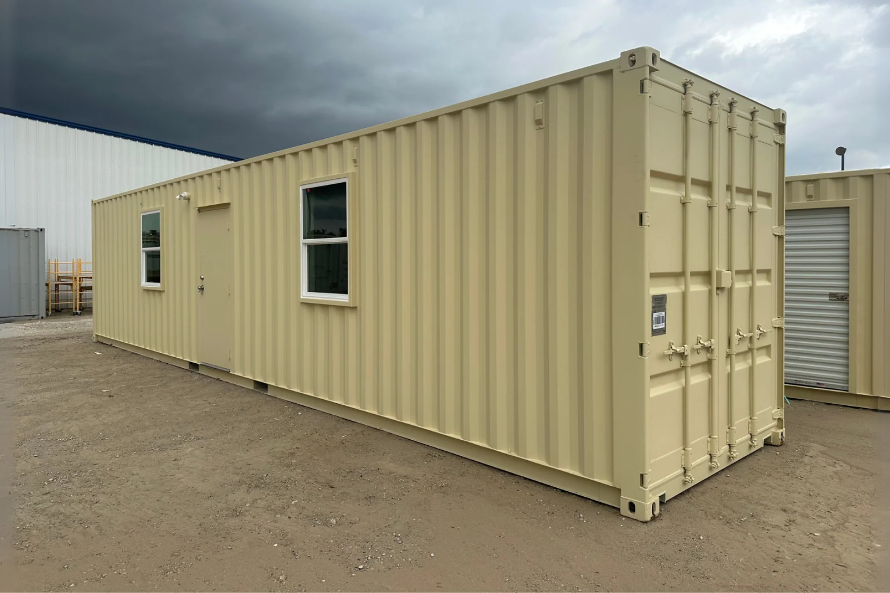 40ft Shipping Container Office (Insulated / No Siding) (40HCOFI) Container View 2