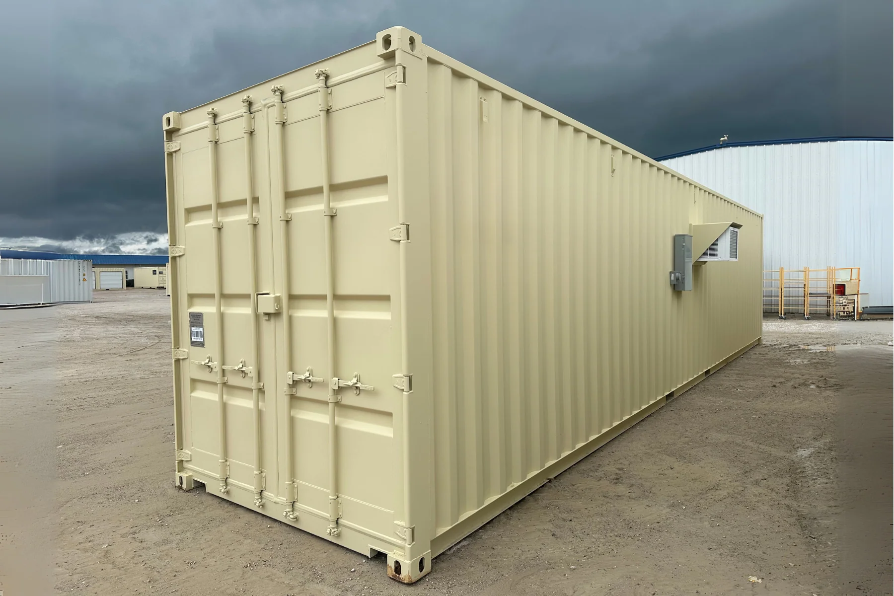 40ft Shipping Container Office (Insulated / No Siding) (40HCOFI) Container View 3